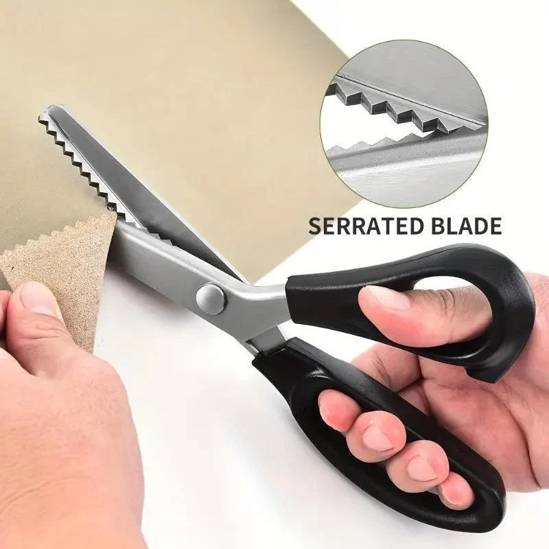 Serrated Stainless Steel Pinking Shears for Fabric Crafts