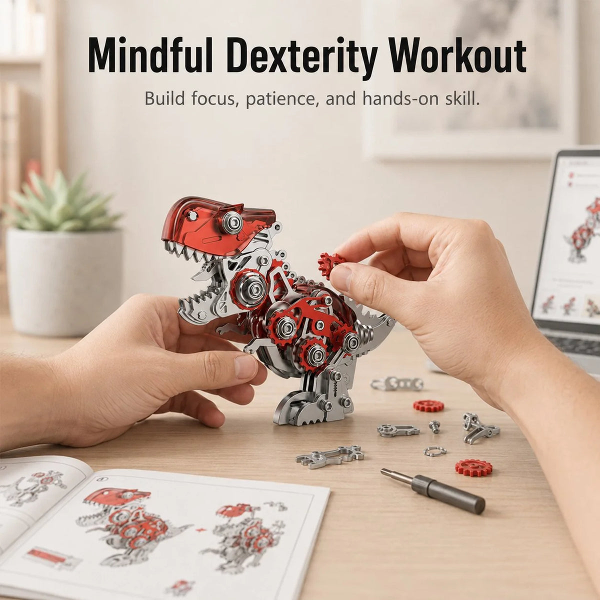 Purpose-Built Steampunk T-Rex Mechanical Assembly