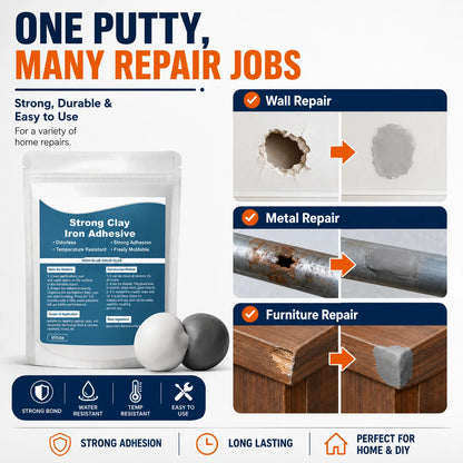 Epoxy Mending Putty for Metal, Wood, Concrete and PVC