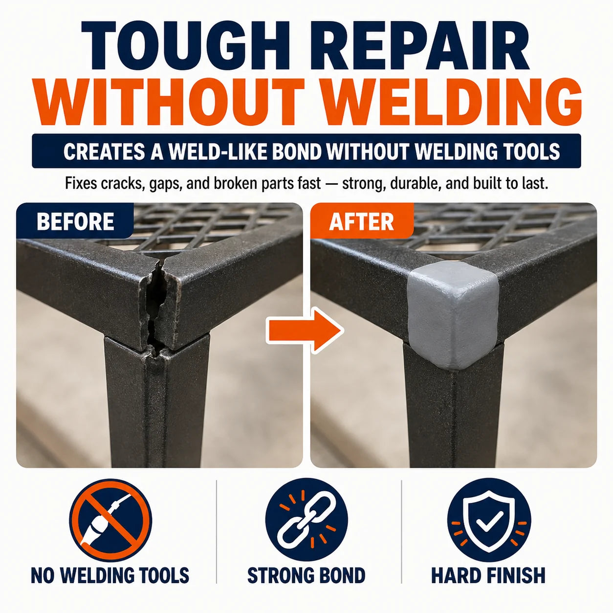 Epoxy Mending Putty for Metal, Wood, Concrete and PVC