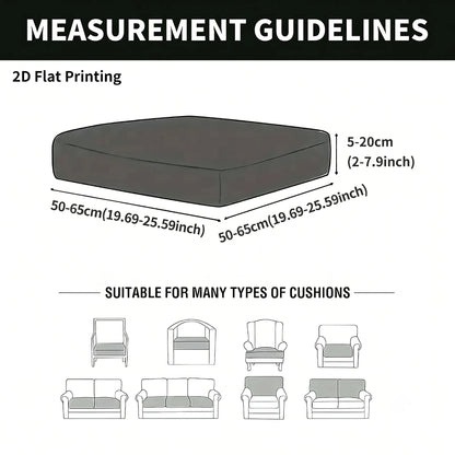 Stretch Sofa Cushion Cover Set, Available in 4, 8 or 12 Pieces