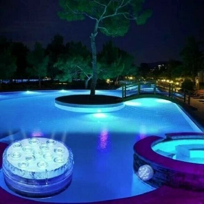 Vibrant Submersible LED Pool Lights with RF Remote