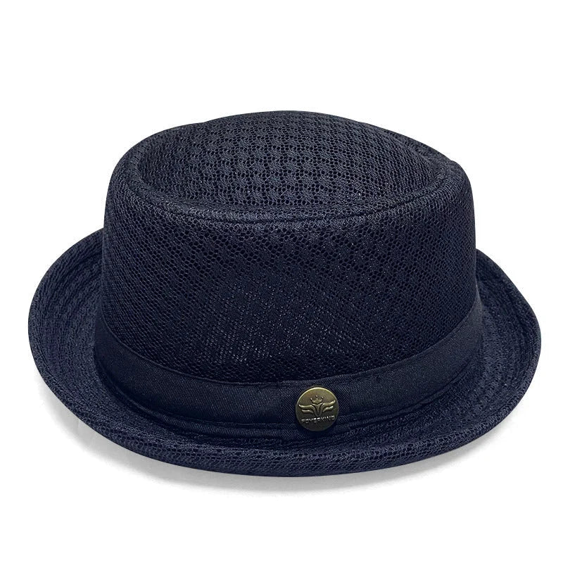 Breathable Mesh Pork Pie Hat for Summer Style