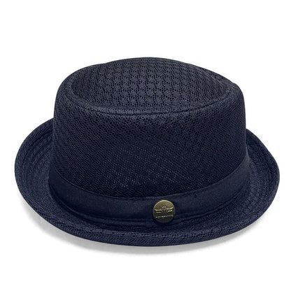 Breathable Mesh Pork Pie Hat for Summer Style