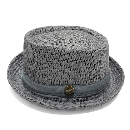 Breathable Mesh Pork Pie Hat for Summer Style