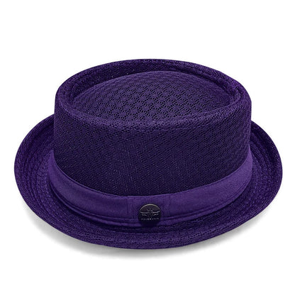 Breathable Mesh Pork Pie Hat for Summer Style
