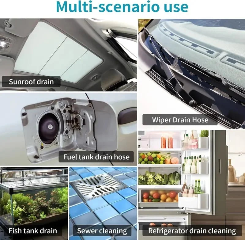 Vehicle-Ready Car Sunroof Drain Clog Remover