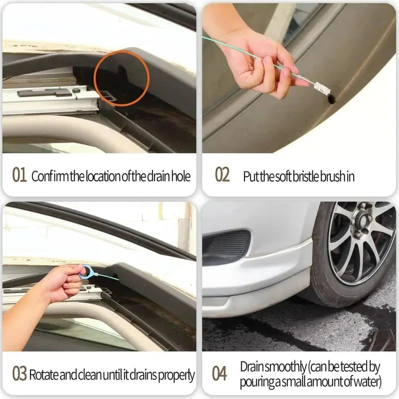 Vehicle-Ready Car Sunroof Drain Clog Remover