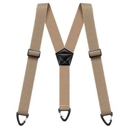 Men's X-Back Suspenders with Secure Hook Clips
