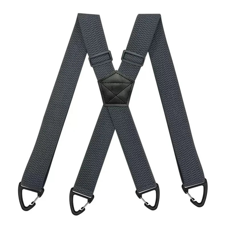 Men's X-Back Suspenders with Secure Hook Clips