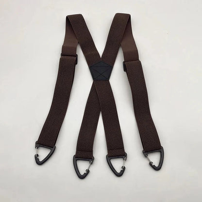 Men's X-Back Suspenders with Secure Hook Clips