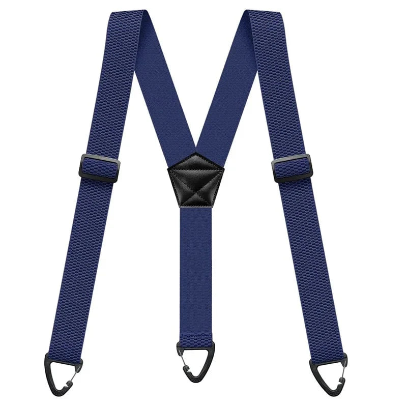 Men's X-Back Suspenders with Secure Hook Clips