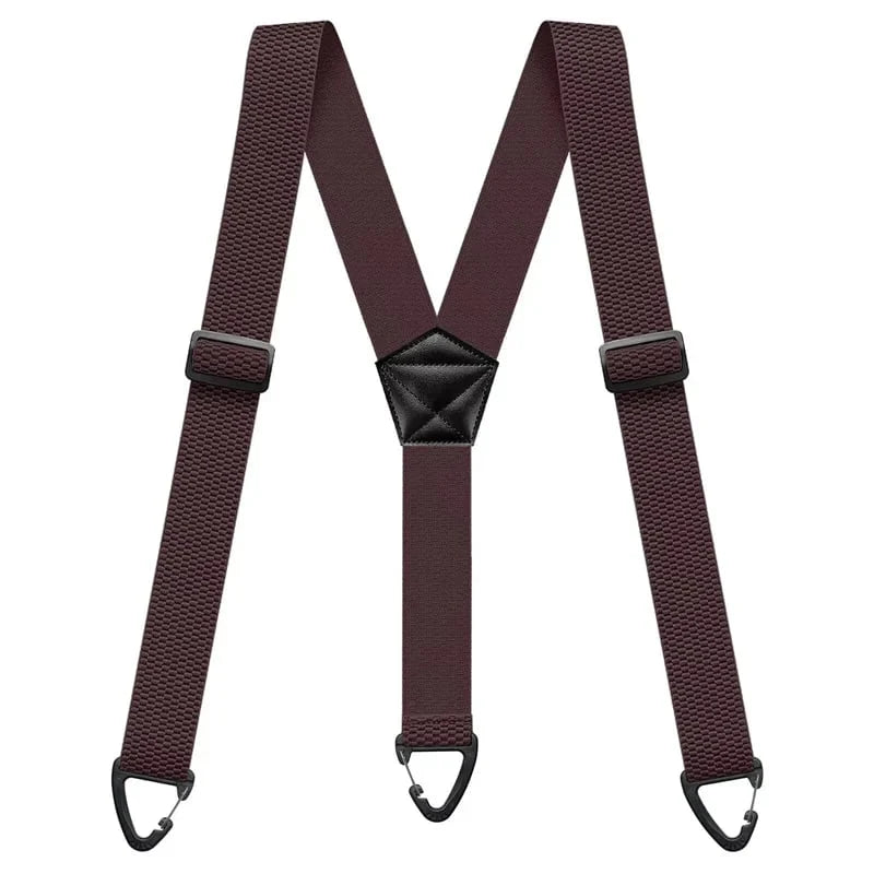 Men's X-Back Suspenders with Secure Hook Clips