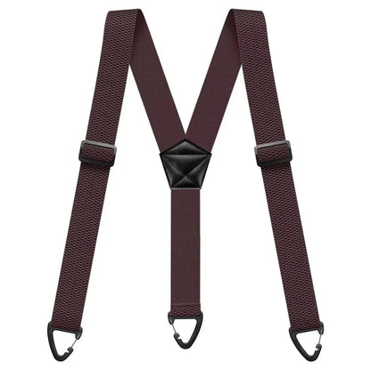 Men's X-Back Suspenders with Secure Hook Clips