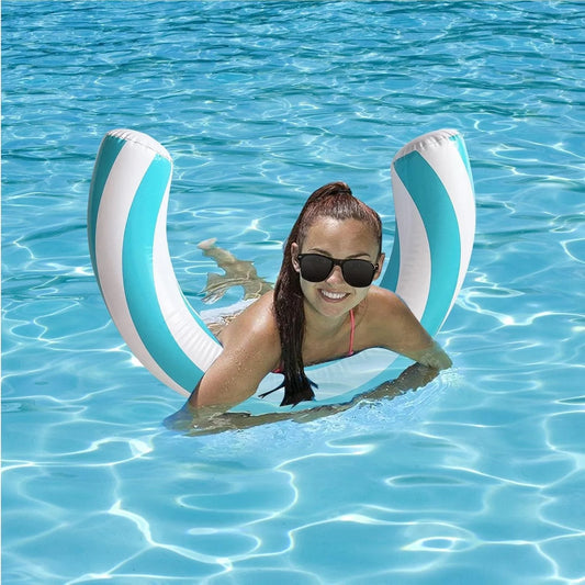 Durable Striped Inflatable Pool Noodle Float for Adults and Kids