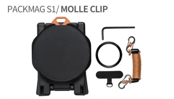 Quick-Release Magnetic Phone Mount for Backpack and Gear Straps