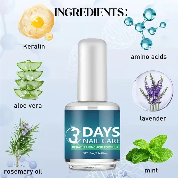 Vehicle-Ready 3 Days Nail Care Formula for Garage Use