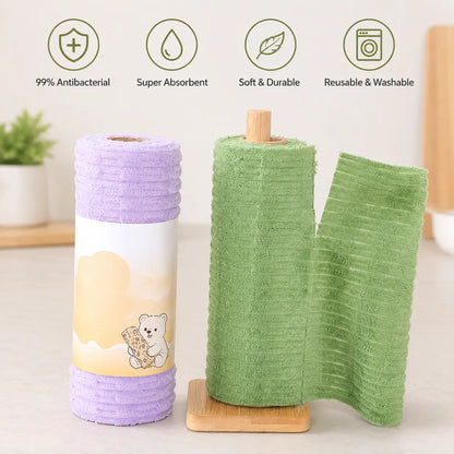 Reusable Tear-Off Plush Wipes for Daily Kitchen Cleanup