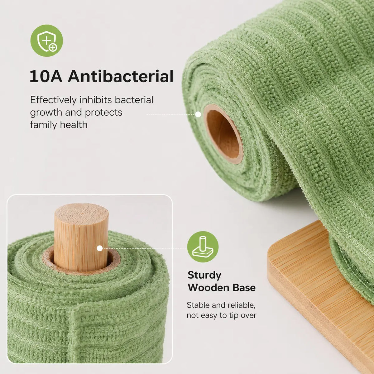 Reusable Tear-Off Plush Wipes for Daily Kitchen Cleanup