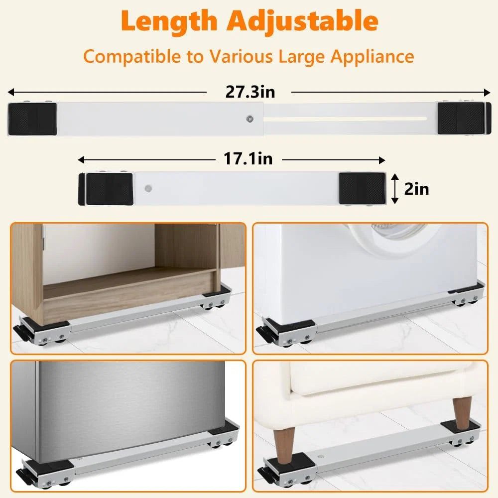Purpose-Built 2-Pack Adjustable Telescopic Heavy Duty Metal Frame