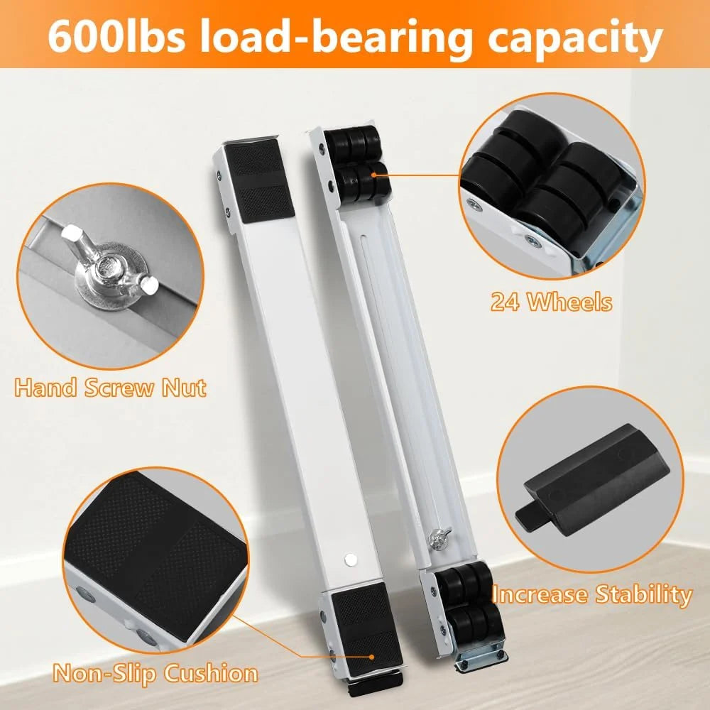 Purpose-Built 2-Pack Adjustable Telescopic Heavy Duty Metal Frame