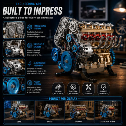 Hands-On The Desktop Masterpiece: Miniature V8 Small-Block Static