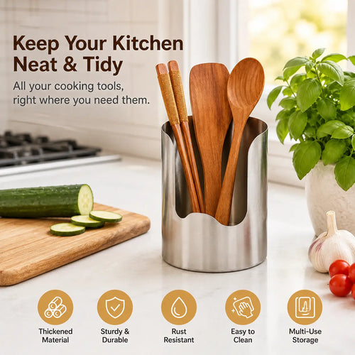 Space-Saving Thickened Stainless Steel Utensil Organize – Thickenedt R