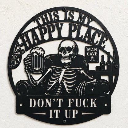Purpose-Built "This Is My Happy Place" Funny Man Cave