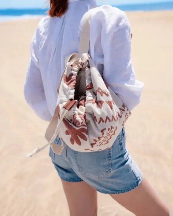 2-in-1 Organic Cotton Towel Backpack
