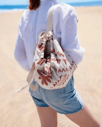 2-in-1 Organic Cotton Towel Backpack