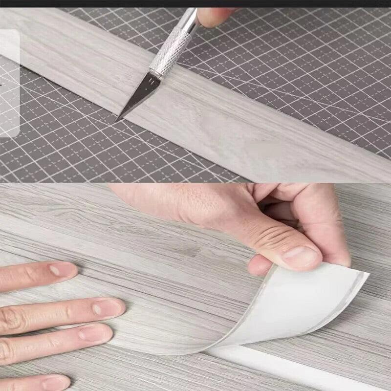 Space-Saving Self-Adhesive Flexible Floor Transition