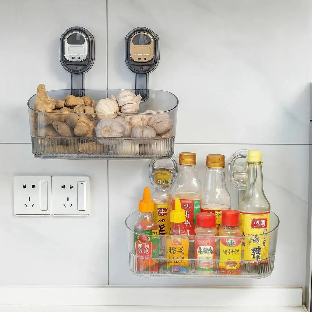 Space-Saving Transparent Home Organizer for Tidy Storage