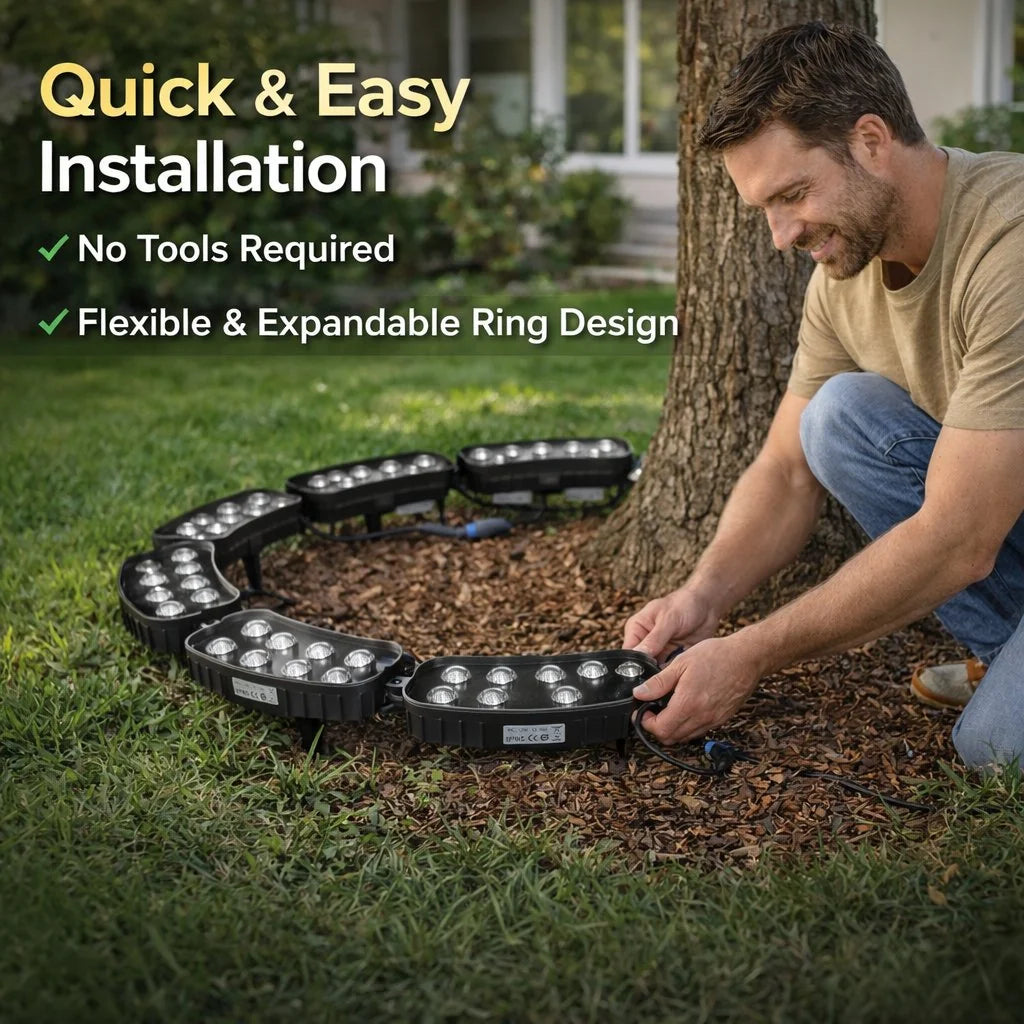 Modular Tree-Hugging LED Outdoor Landscape Light