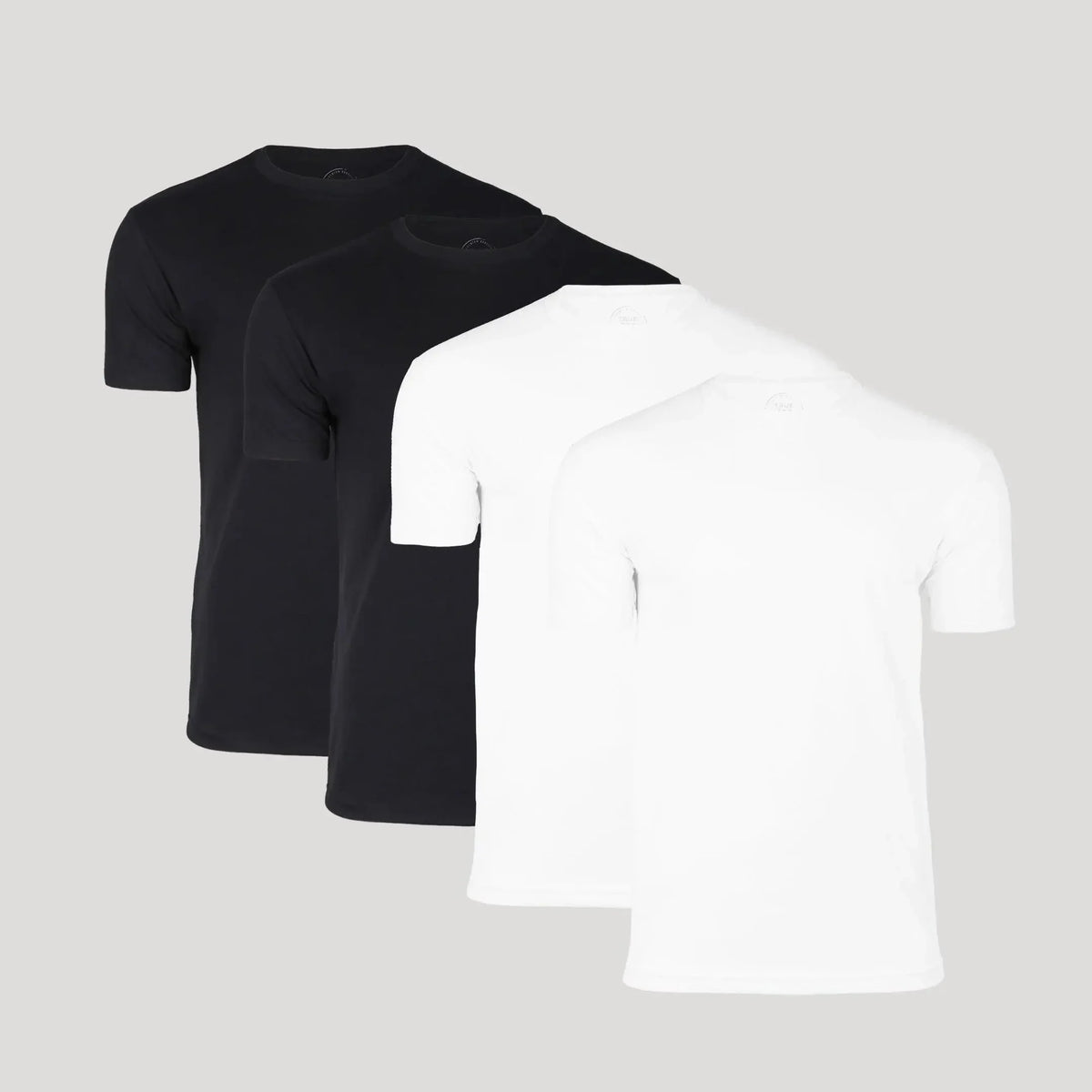 Men's Short-Sleeve Crew-Neck T-Shirt Set in a Versatile 4-Pack