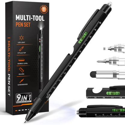 True Scrybe Bolt 9-in-1 Multi-Tool Pen with LED and Stylus