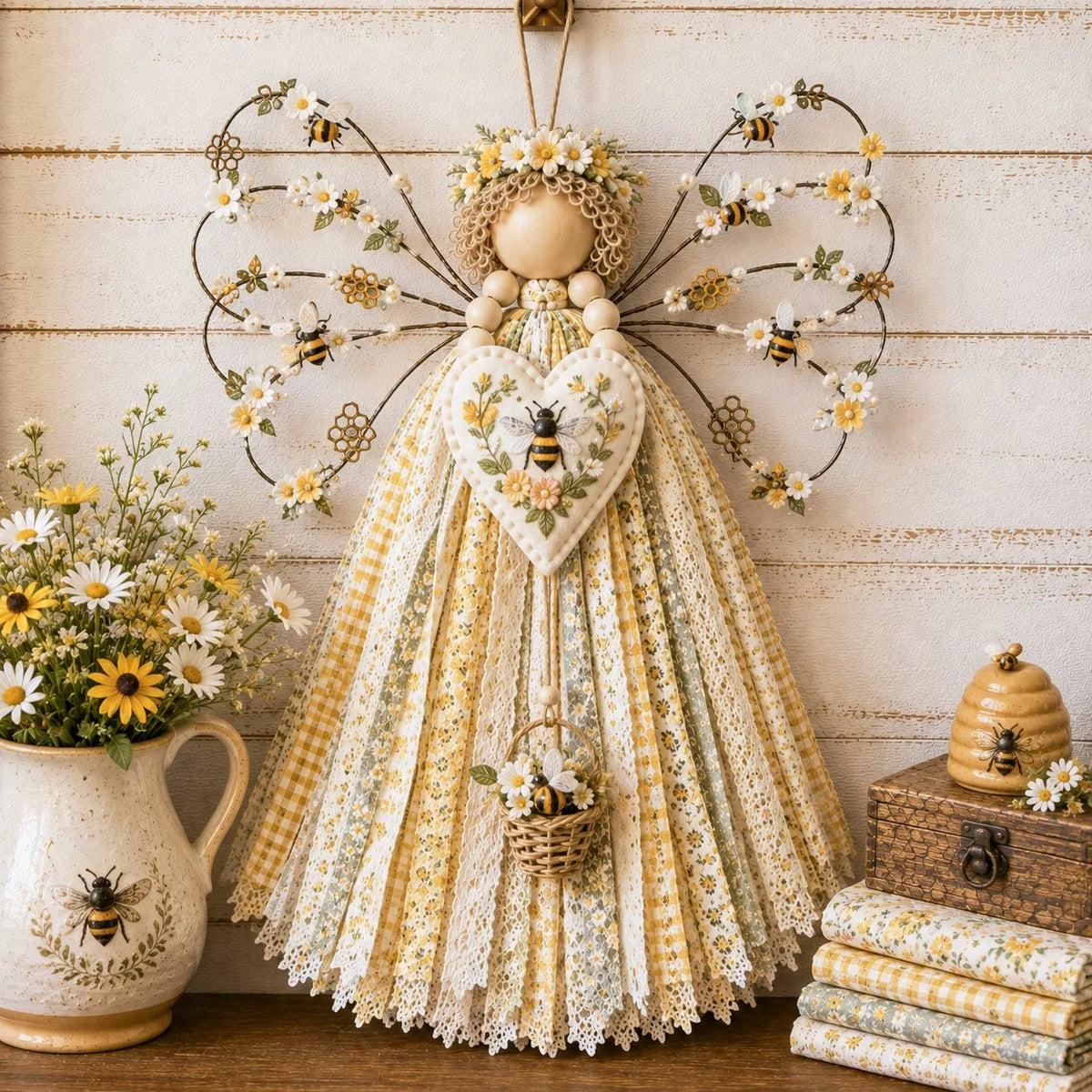 Hands-On Angel Fabric Hanging DIY Kit for Creative Play