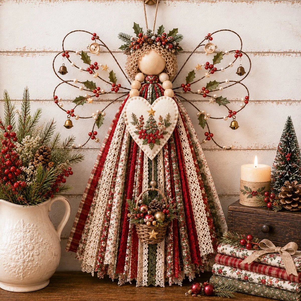 Hands-On Angel Fabric Hanging DIY Kit for Creative Play