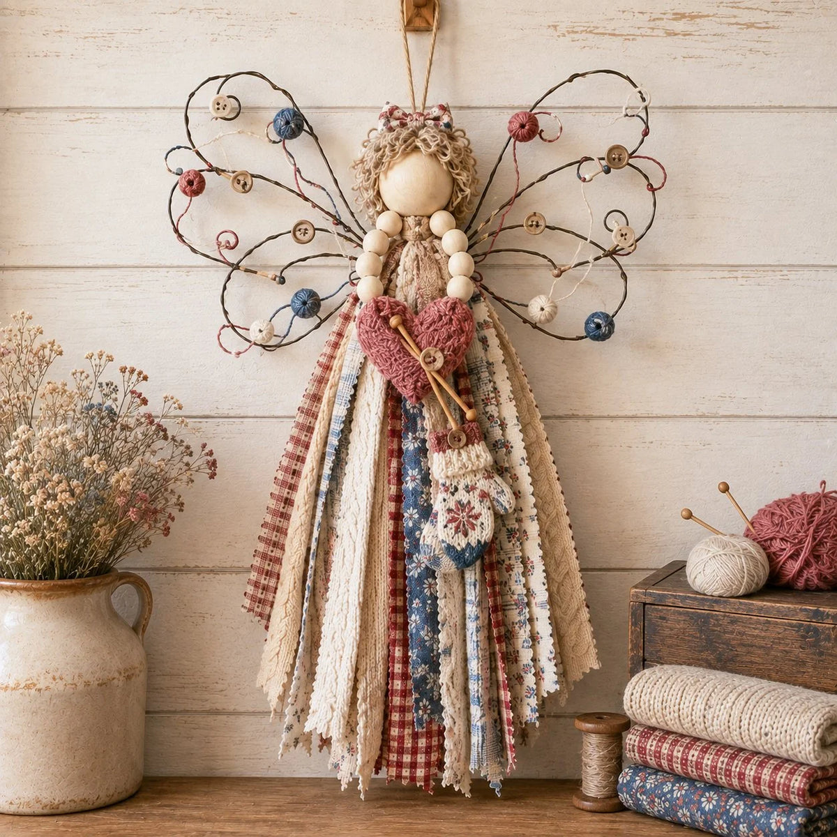 Hands-On Angel Fabric Hanging DIY Kit for Creative Play