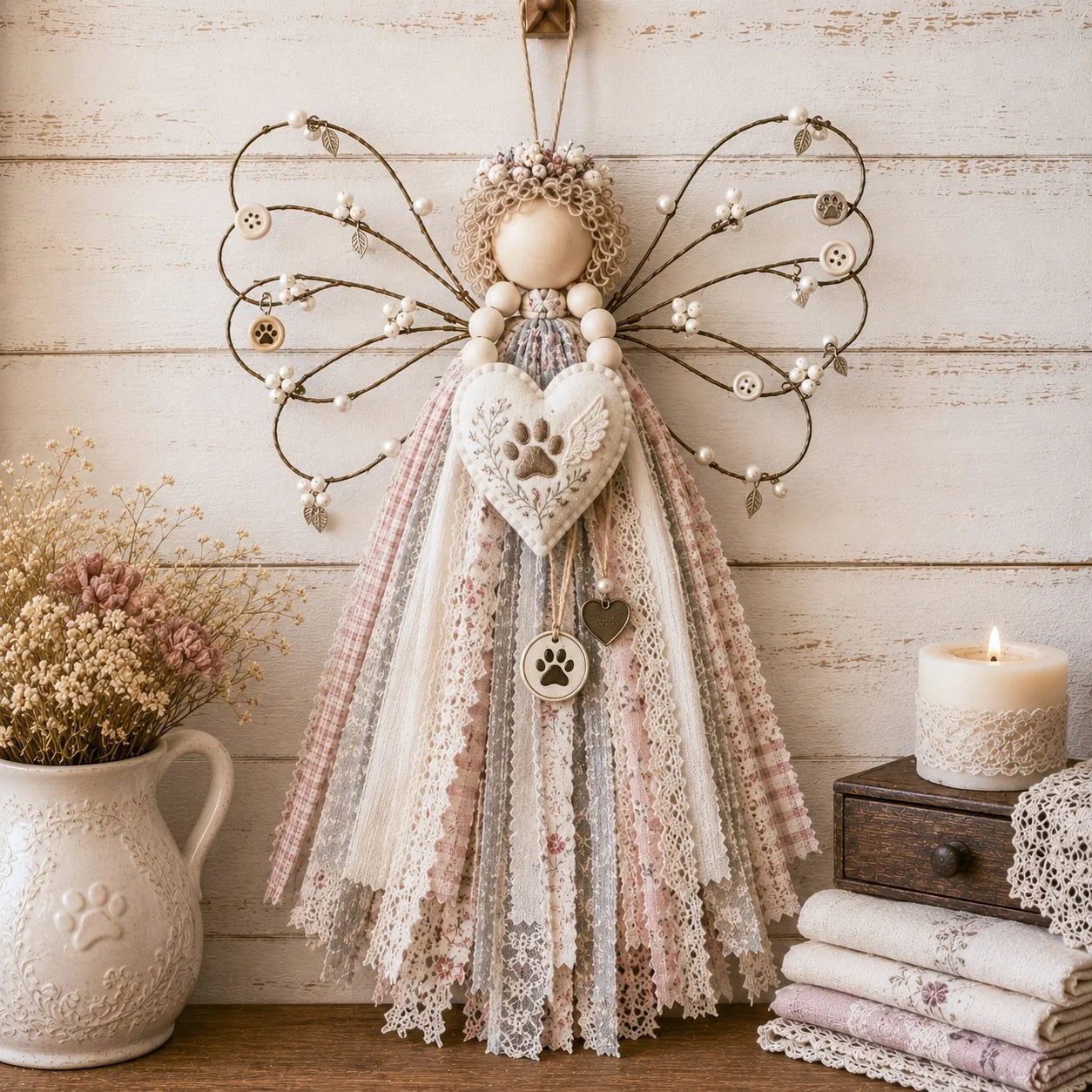 Hands-On Angel Fabric Hanging DIY Kit for Creative Play