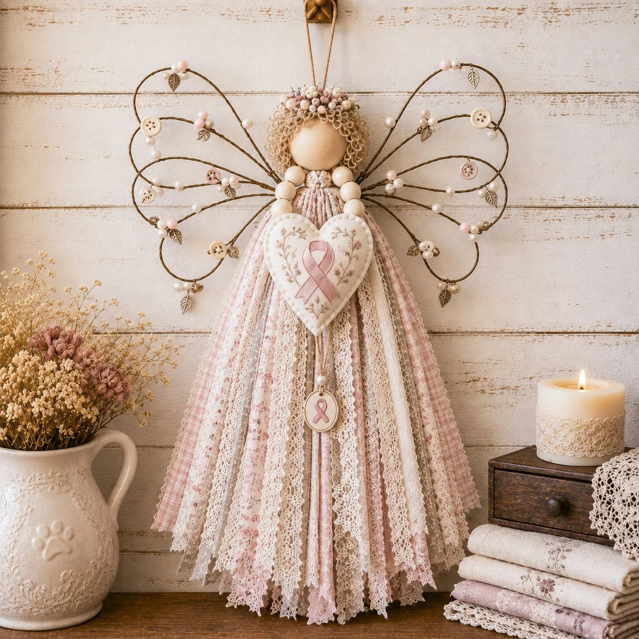 Hands-On Angel Fabric Hanging DIY Kit for Creative Play