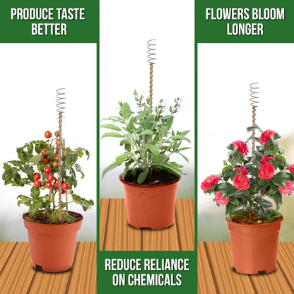 Outdoor Electroculture Plant Stakes 8 Pack – Enhance Plant Growth