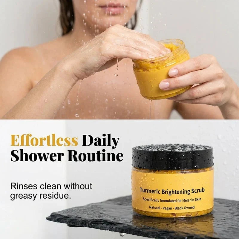 Easy-Care Turmeric Exfoliating Body Scrub for Routine Upkeep