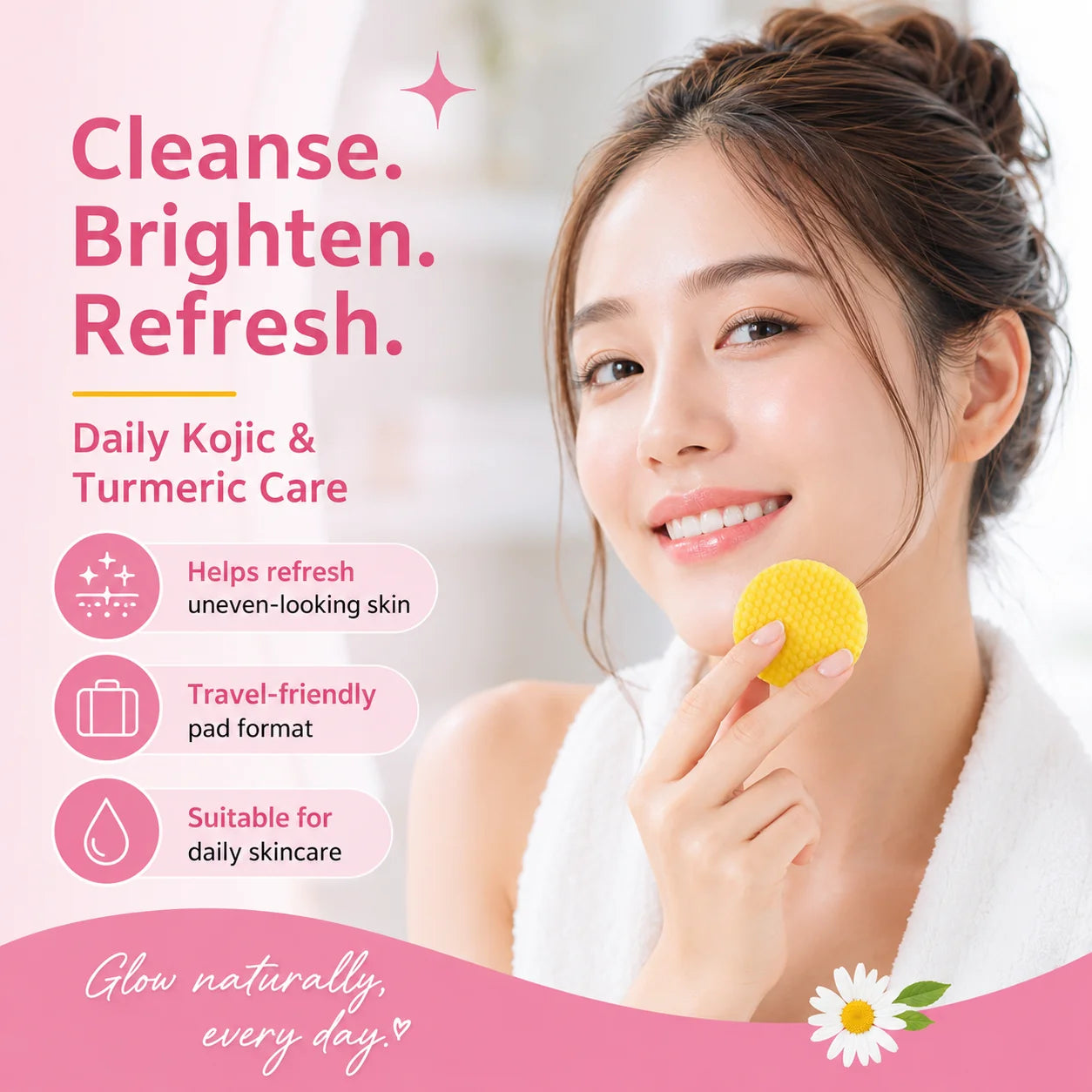 Easy-Care Visible brighteningTurmeric & Kojic Acid Cleansing