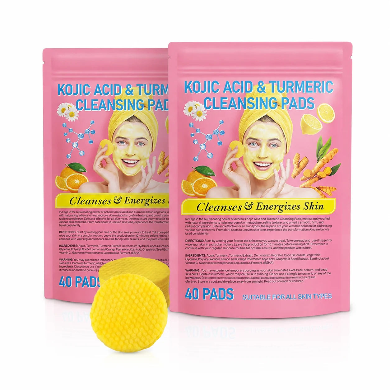 Easy-Care Visible brighteningTurmeric & Kojic Acid Cleansing