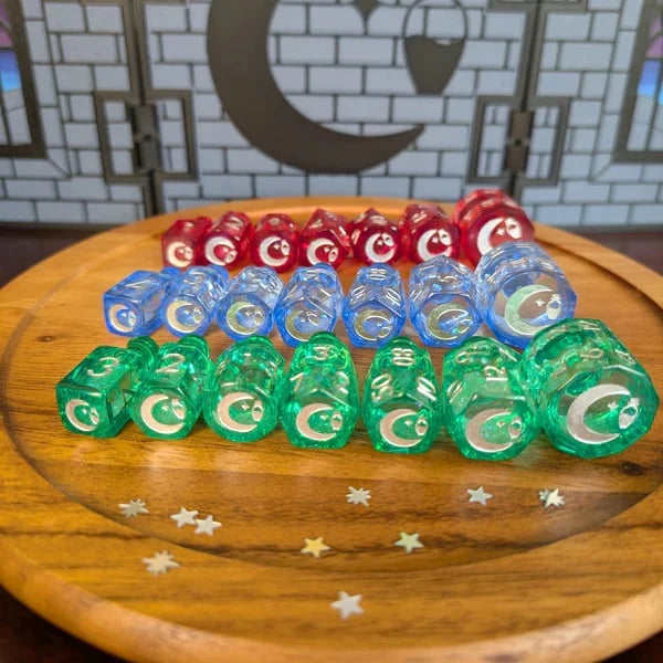 Purpose-Built Crescent Moon Liquid Core Potion Dice