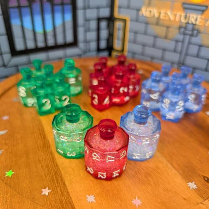 Purpose-Built Crescent Moon Liquid Core Potion Dice