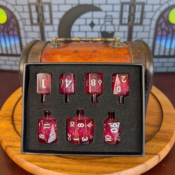Purpose-Built Crescent Moon Liquid Core Potion Dice