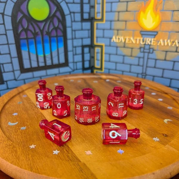 Purpose-Built Crescent Moon Liquid Core Potion Dice