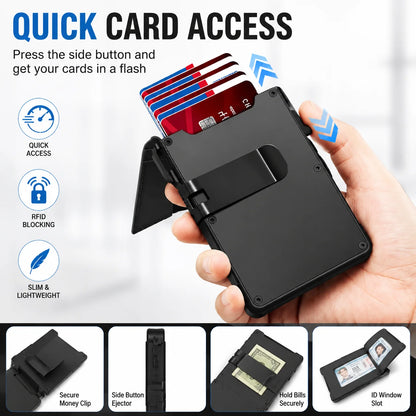 Vehicle-Ready New RFID Blocking Minimalist Pop-Up Wallet – One-Second