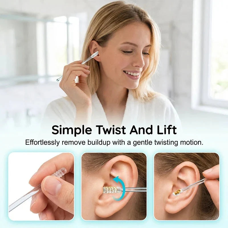 Adhesive Ear-Care Sticks for Controlled, Visible Cleaning